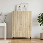 vidaXL Servírovacia skriňa so zásuvkou Dub sonoma 66 x 34,5 x 97 cm – Obrázok 3