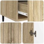 vidaXL Servírovacia skriňa so zásuvkou Dub sonoma 66 x 34,5 x 97 cm – Obrázok 8