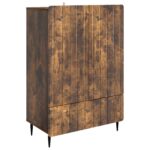 vidaXL Servírovacia skriňa so zásuvkou Dymový dub 66 x 34,5 x 97 cm – Obrázok 2