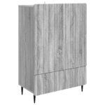 vidaXL Servírovacia skriňa so zásuvkou Sivá sonoma 66 x 34,5 x 97 cm – Obrázok 2