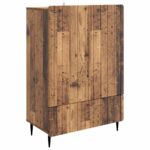 vidaXL Servírovacia skriňa so zásuvkou Staré drevo 66 x 34,5 x 97 cm – Obrázok 2