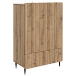 vidaXL Servírovacia skriňa so zásuvkou Dub artisan 66 x 34,5 x 97 cm – Obrázok 2