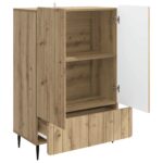 vidaXL Servírovacia skriňa so zásuvkou Dub artisan 66 x 34,5 x 97 cm – Obrázok 4
