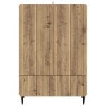 vidaXL Servírovacia skriňa so zásuvkou Dub artisan 66 x 34,5 x 97 cm – Obrázok 5