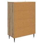 vidaXL Servírovacia skriňa so zásuvkou Dub artisan 66 x 34,5 x 97 cm – Obrázok 7