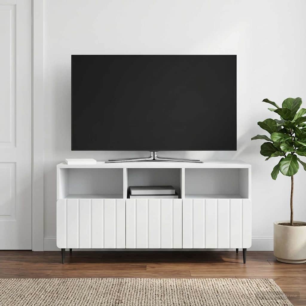 894445_1.jpg vidaXL TV skrinka Biela 102 x 34,5 x 50 cm Kompozitné drevo – Obrázok 1