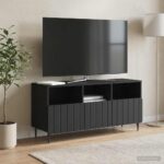 vidaXL TV skrinka Čierna 102 x 34,5 x 50 cm Kompozitné drevo – Obrázok 4