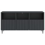 vidaXL TV skrinka Čierna 102 x 34,5 x 50 cm Kompozitné drevo – Obrázok 6