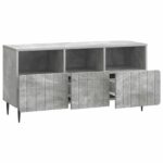 vidaXL TV skrinka Betónovo sivá 102 x 34,5 x 50 cm Kompozitné drevo – Obrázok 5