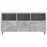 vidaXL TV skrinka Betónovo sivá 102 x 34,5 x 50 cm Kompozitné drevo – Obrázok 6