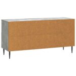 vidaXL TV skrinka Betónovo sivá 102 x 34,5 x 50 cm Kompozitné drevo – Obrázok 8