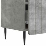 vidaXL TV skrinka Betónovo sivá 102 x 34,5 x 50 cm Kompozitné drevo – Obrázok 9