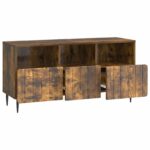 vidaXL TV skrinka Dymový dub 102 x 34,5 x 50 cm Kompozitné drevo – Obrázok 5