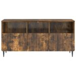 vidaXL TV skrinka Dymový dub 102 x 34,5 x 50 cm Kompozitné drevo – Obrázok 6