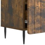 vidaXL TV skrinka Dymový dub 102 x 34,5 x 50 cm Kompozitné drevo – Obrázok 9