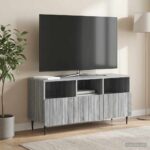 vidaXL TV skrinka Sivá sonoma 102 x 34,5 x 50 cm Kompozitné drevo – Obrázok 4