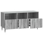 vidaXL TV skrinka Sivá sonoma 102 x 34,5 x 50 cm Kompozitné drevo – Obrázok 5