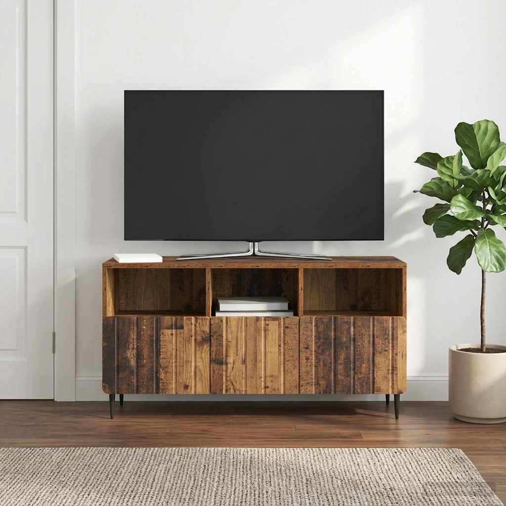 894453_1.jpg vidaXL TV skrinka Staré drevo 102 x 34,5 x 50 cm Kompozitné drevo – Obrázok 1