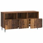 vidaXL TV skrinka Staré drevo 102 x 34,5 x 50 cm Kompozitné drevo – Obrázok 5