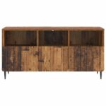 vidaXL TV skrinka Staré drevo 102 x 34,5 x 50 cm Kompozitné drevo – Obrázok 6