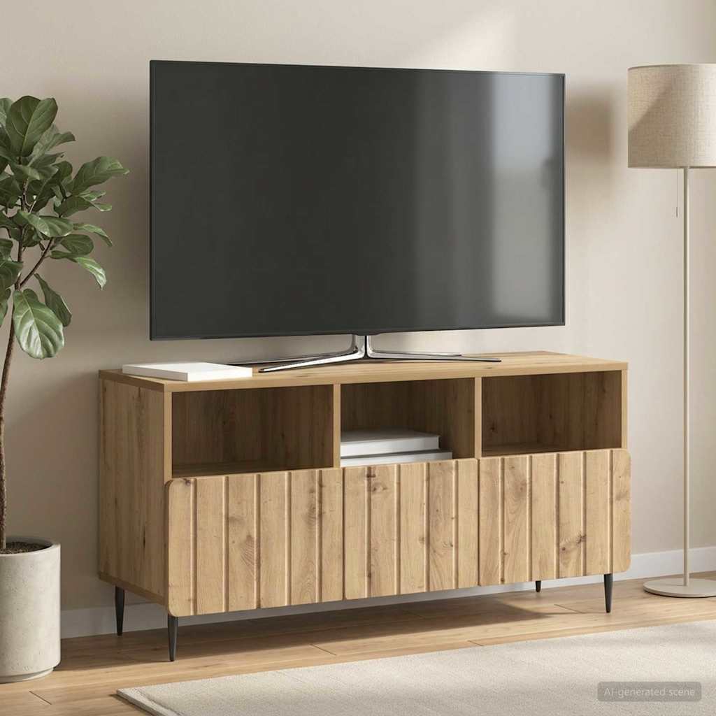 894454_1.jpg vidaXL TV skrinka Dub artisan 102 x 34,5 x 50 cm Kompozitné drevo – Obrázok 1