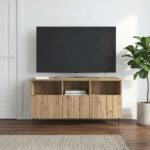vidaXL TV skrinka Dub artisan 102 x 34,5 x 50 cm Kompozitné drevo – Obrázok 4