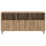 vidaXL TV skrinka Dub artisan 102 x 34,5 x 50 cm Kompozitné drevo – Obrázok 6