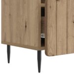 vidaXL TV skrinka Dub artisan 102 x 34,5 x 50 cm Kompozitné drevo – Obrázok 9