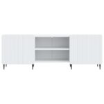 vidaXL TV skrinka Biela 150 x 31 x 52 cm Kompozitné drevo – Obrázok 6