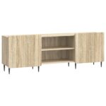 vidaXL TV skrinka Dub sonoma 150 x 31 x 52 cm Kompozitné drevo – Obrázok 2