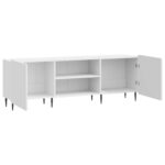 vidaXL TV skrinka Biela s vysokým leskom 150 x 31 x 52 cm – Obrázok 5