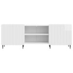 vidaXL TV skrinka Biela s vysokým leskom 150 x 31 x 52 cm – Obrázok 6