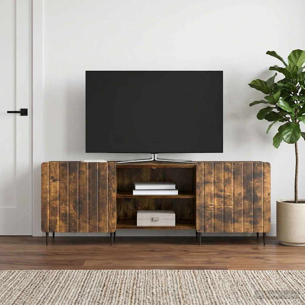 894460_1.jpg vidaXL TV skrinka Dymový dub 150 x 31 x 52 cm Kompozitné drevo – Obrázok 1