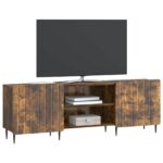 vidaXL TV skrinka Dymový dub 150 x 31 x 52 cm Kompozitné drevo – Obrázok 3