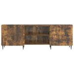 vidaXL TV skrinka Dymový dub 150 x 31 x 52 cm Kompozitné drevo – Obrázok 6