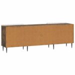 vidaXL TV skrinka Dymový dub 150 x 31 x 52 cm Kompozitné drevo – Obrázok 8