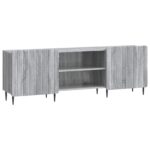 vidaXL TV skrinka Sivá sonoma 150 x 31 x 52 cm Kompozitné drevo – Obrázok 2