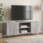 vidaXL TV skrinka Sivá sonoma 150 x 31 x 52 cm Kompozitné drevo – Obrázok 4