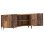 vidaXL TV skrinka Staré drevo 150 x 31 x 52 cm Kompozitné drevo – Obrázok 2
