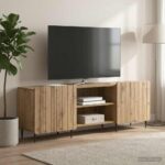 vidaXL TV skrinka Dub artisan 150 x 31 x 52 cm Kompozitné drevo