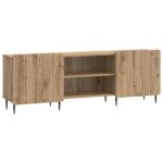 vidaXL TV skrinka Dub artisan 150 x 31 x 52 cm Kompozitné drevo – Obrázok 2