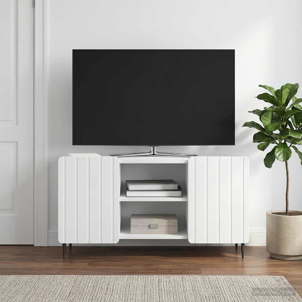 894465_1.jpg vidaXL TV skrinka Biela 102 x 34,5 x 52 cm Kompozitné drevo – Obrázok 1