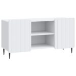 vidaXL TV skrinka Biela 102 x 34,5 x 52 cm Kompozitné drevo – Obrázok 2