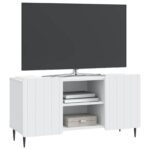 vidaXL TV skrinka Biela 102 x 34,5 x 52 cm Kompozitné drevo – Obrázok 3