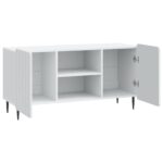 vidaXL TV skrinka Biela 102 x 34,5 x 52 cm Kompozitné drevo – Obrázok 5