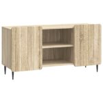 vidaXL TV skrinka Dub sonoma 102 x 34,5 x 52 cm Kompozitné drevo – Obrázok 2