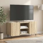 vidaXL TV skrinka Dub sonoma 102 x 34,5 x 52 cm Kompozitné drevo – Obrázok 4
