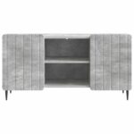 vidaXL TV skrinka Betónovo sivá 102 x 34,5 x 52 cm Kompozitné drevo – Obrázok 6