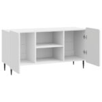 vidaXL TV skrinka Biela s vysokým leskom 102 x 34,5 x 52 cm – Obrázok 5