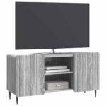 vidaXL TV skrinka Sivá sonoma 102 x 34,5 x 52 cm Kompozitné drevo – Obrázok 3